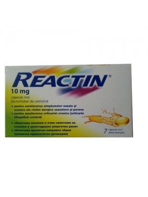 REACTIN 10 mg. 7 capsules
